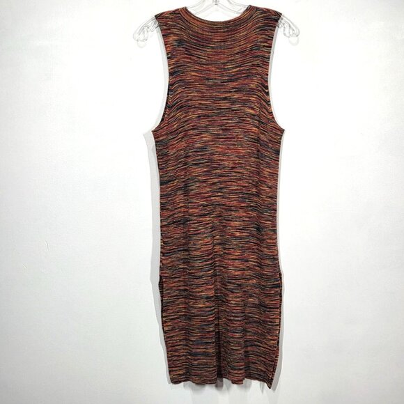 Anthropologie Top Large Autumn Melange Tami Space Dyed Stripe Stretch Tunic Boho - Picture 8 of 10